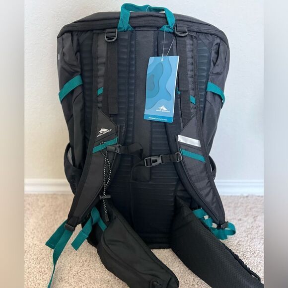 High Sierra Pathway 2.0 45L Pack Backpack Blue Black Hiking Pockets Camp - Picture 11 of 13
